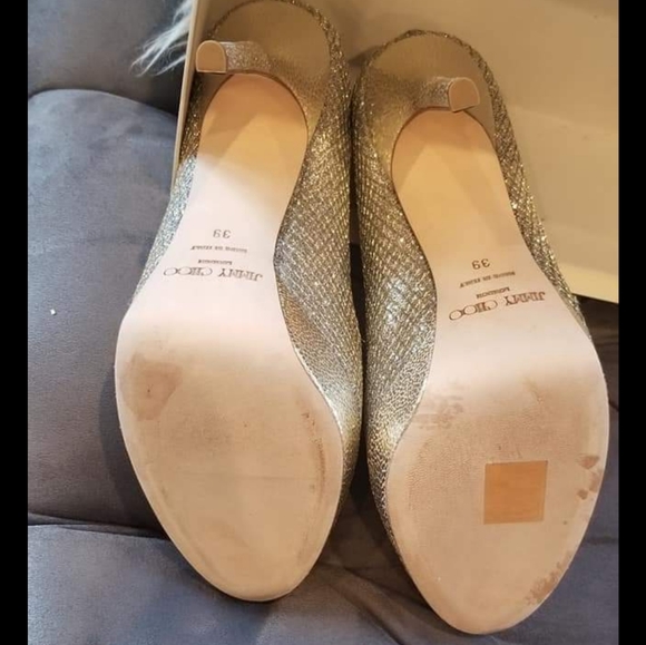 Jimmy Choo Glitter Fabric Size 39 - Picture 3 of 3